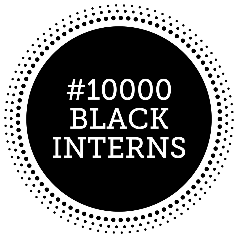 #10000 Black Interns logo